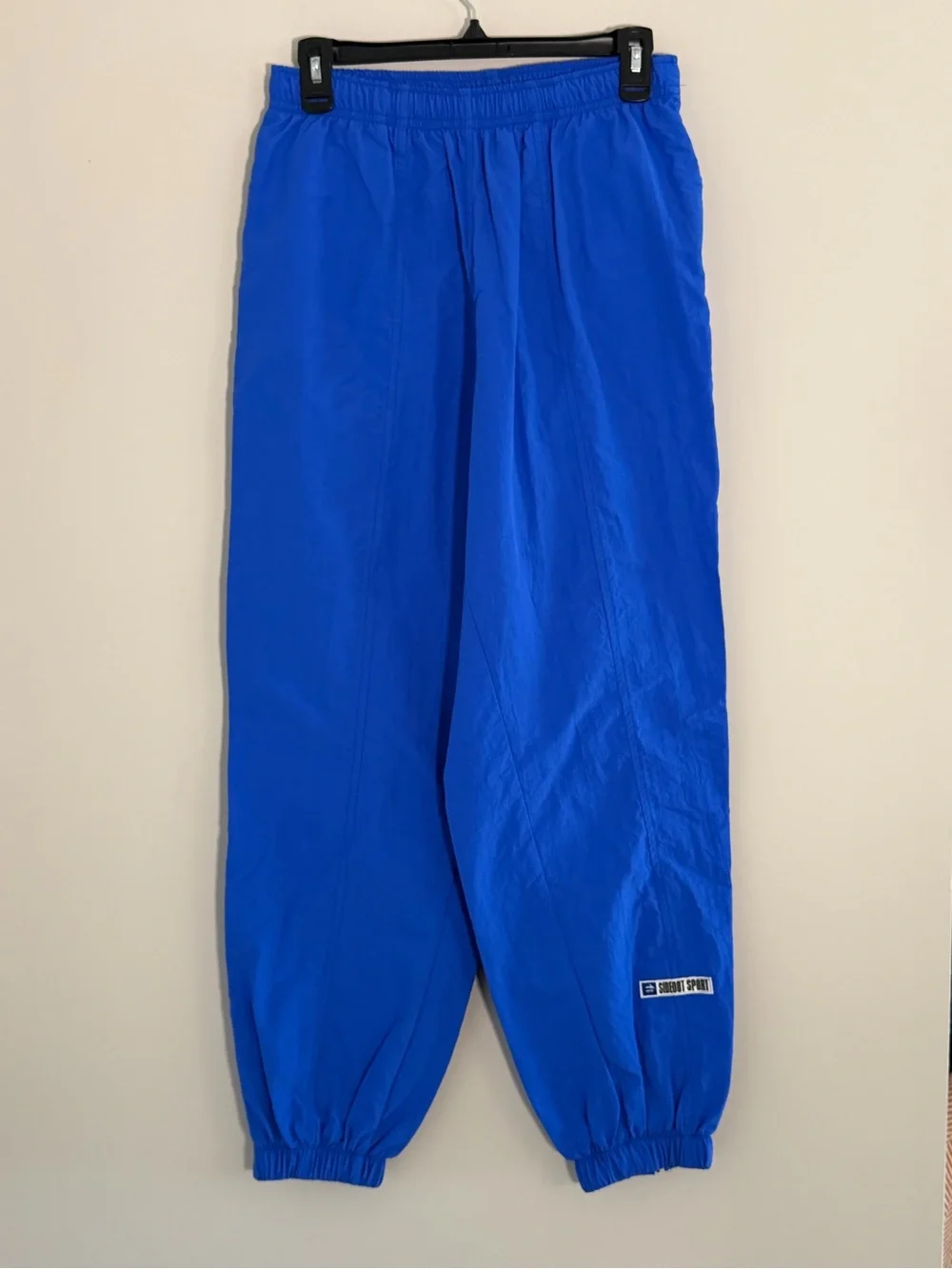 Vintage Sideout Sport Nylon Windbreaker Track Suit Set Jacket M Pant S Retro